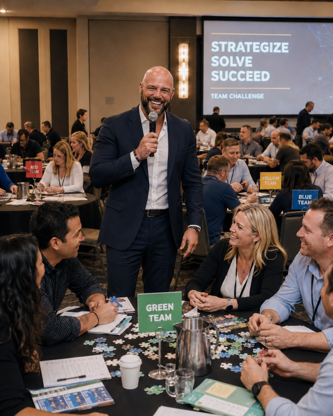 Jeremy Brooks leading a corporate experience